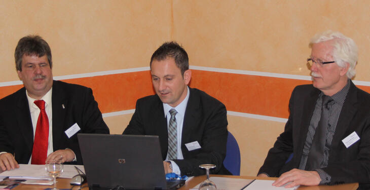 Dr. Klaus Richter, Sven Frenzel und Klaus Hoffmann